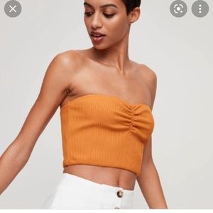 Aritzia Wilfred Gaby black Tube Top Womens extra Small